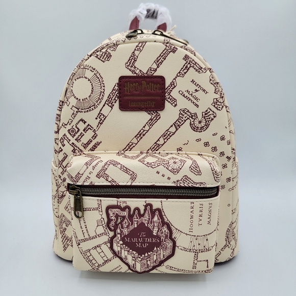 Loungefly Handbags - Loungefly Harry Potter Maroon Marauder's Map Mini Backpack #1834